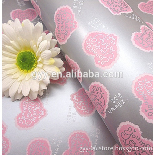 Silvery Pink Heart Moistrueproof Colorful Wrapping paper. Gift Wrapping Paper, Tissue Wrapping paper